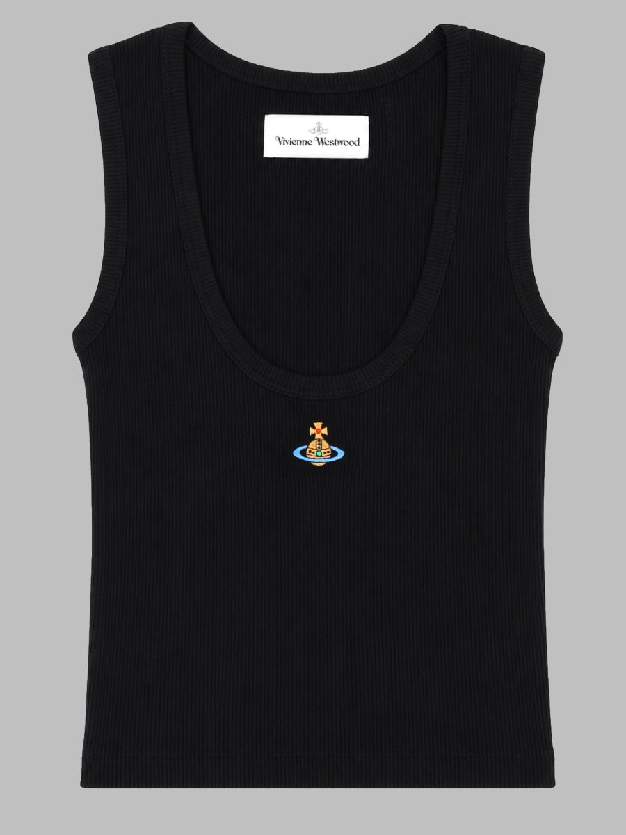 Vivienne Westwood Women Top Cropped A Coste Con Logo