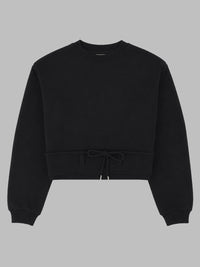 Dries Van Noten Women Felpa Cropped Con Coulisse