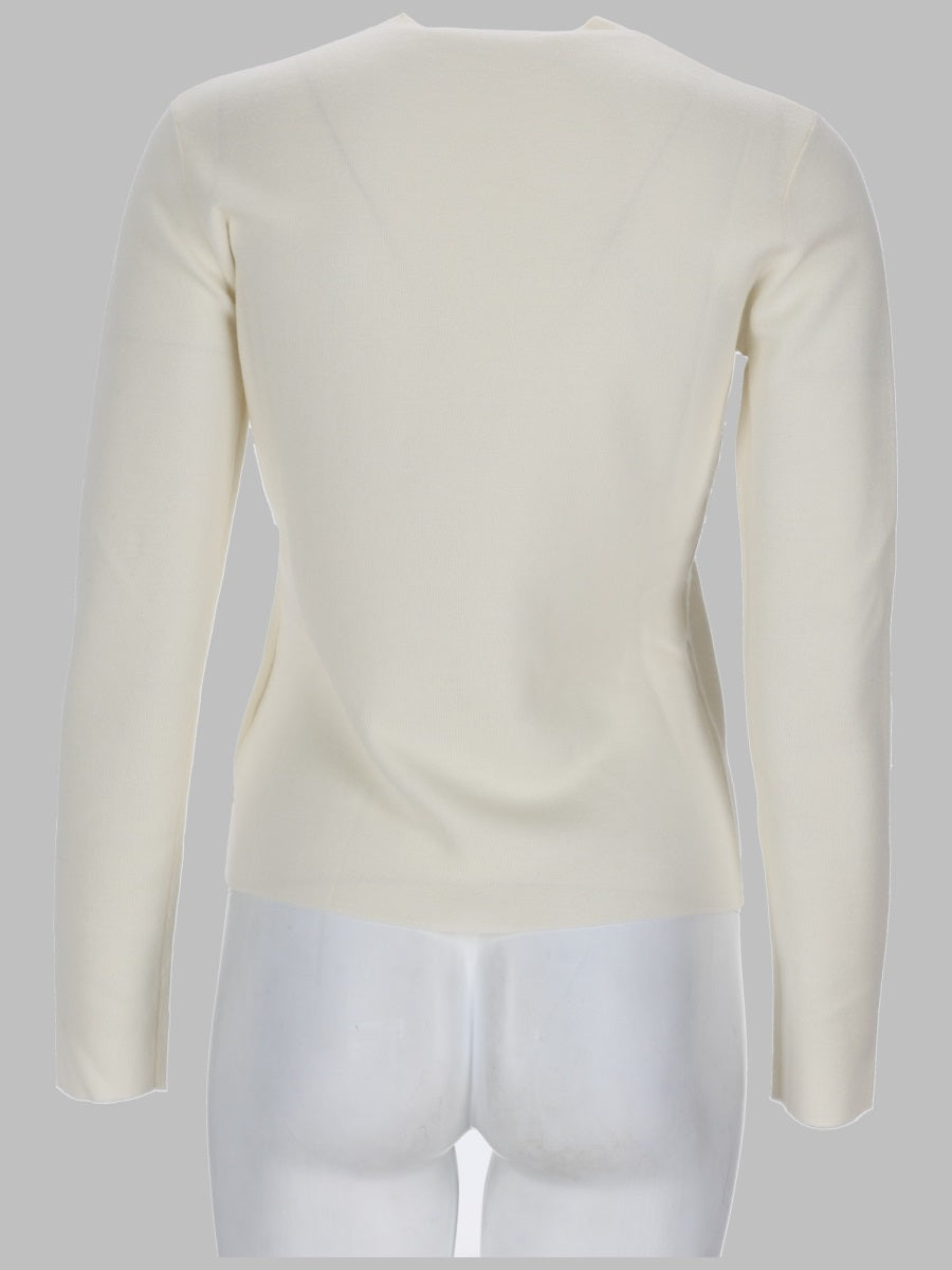 Max Mara Women Maglia In Filato Di Lana Con Logo A Rilievo