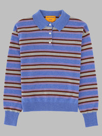 Guest In Residence Unisex Polo "Collegiate" In Maglia Di Cashmere