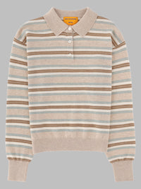 Guest In Residence Unisex Polo "Collegiate" In Maglia Di Cashmere