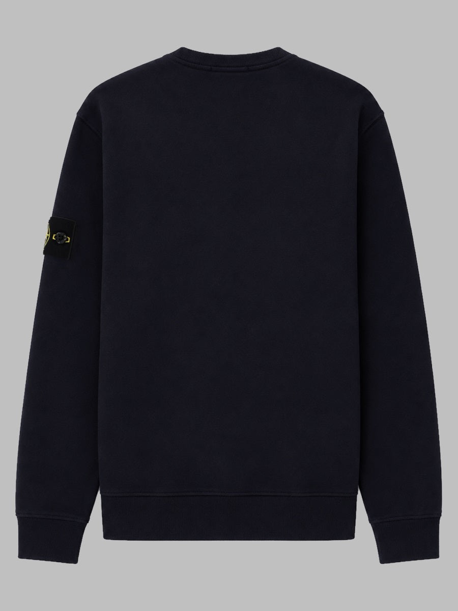 Stone Island Men Felpa Con Patch Logo