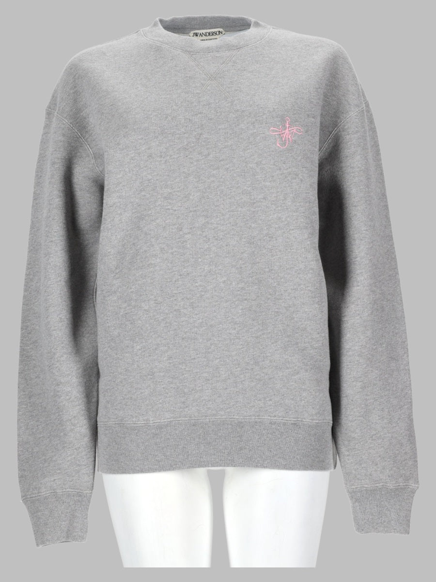 Jw Anderson Men Felpa Con Logo Ricamato "Anchor"