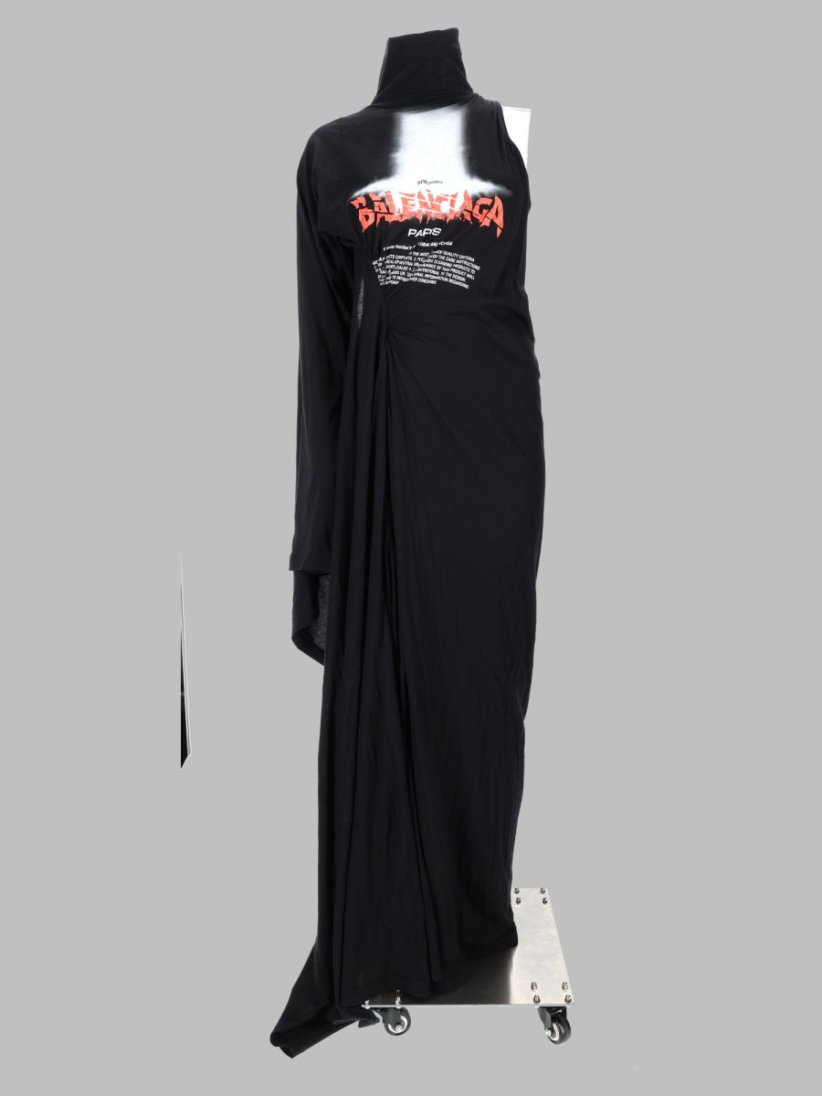 Balenciaga Women Abito "The Door" Lungo Drappeggiato