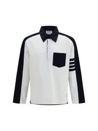 Thom Browne Men Oversized Colorblock Rugby Polo