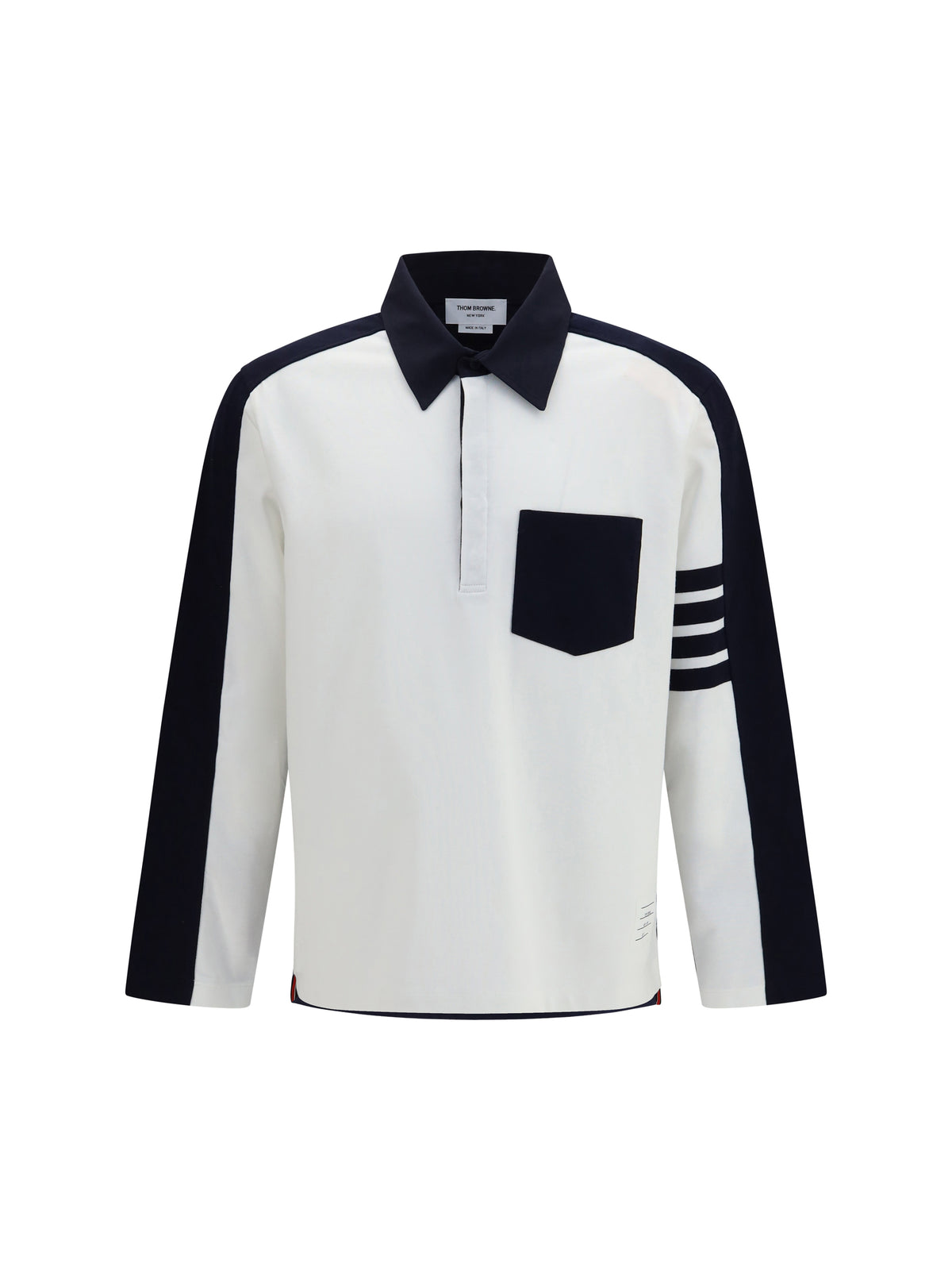 Thom Browne Men Oversized Colorblock Rugby Polo