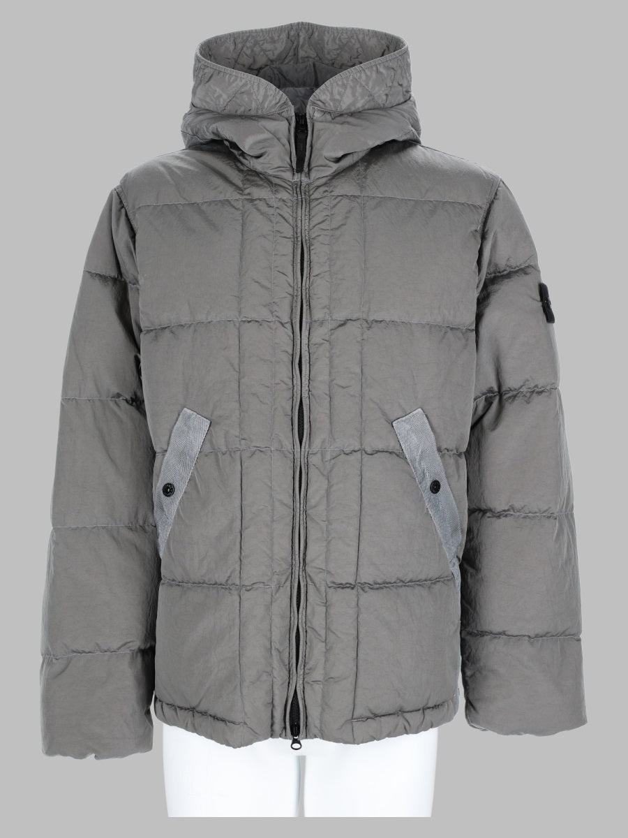 STONE ISLAND Stone Island Men Piumino Con Collo Alto E Patch Logo