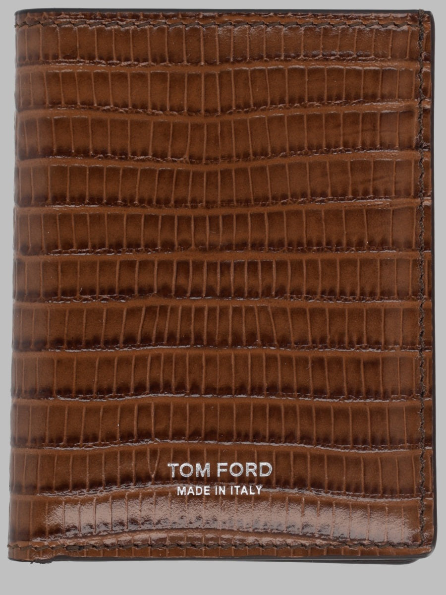 Tom Ford Men Portacarte Pieghevole "T Line Classic"