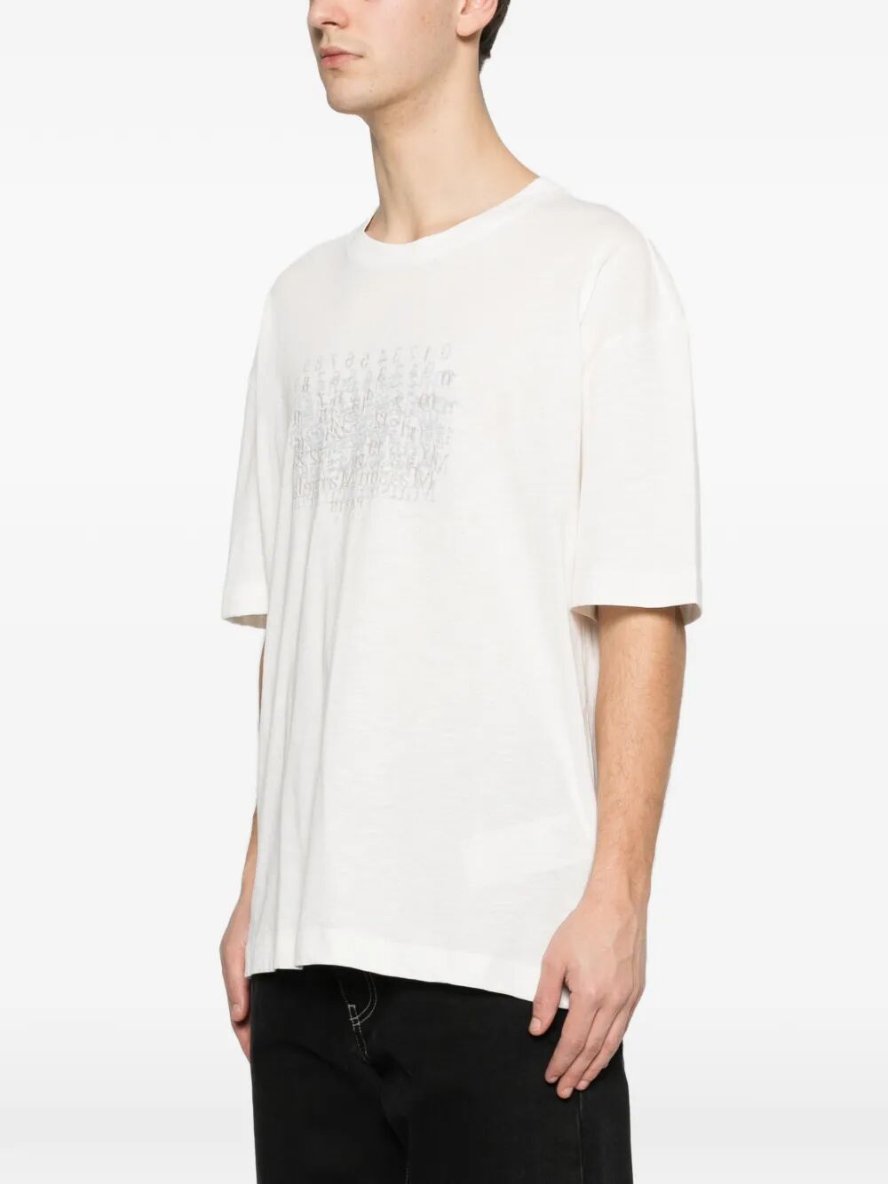 Maison Margiela Men Graphic-Print Cotton T-Shirt