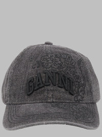 Ganni Women Cappello Da Baseball Con Ricami