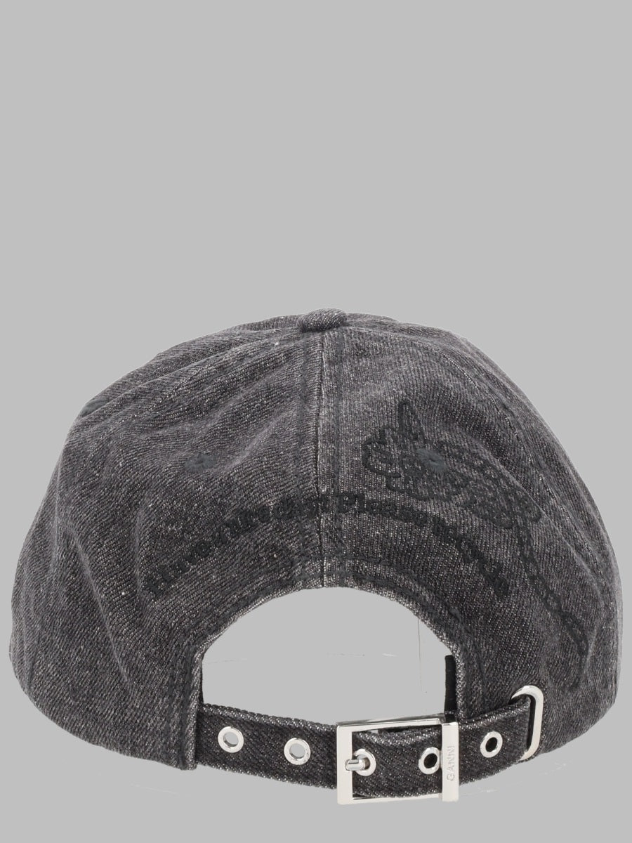 Ganni Women Cappello Da Baseball Con Ricami
