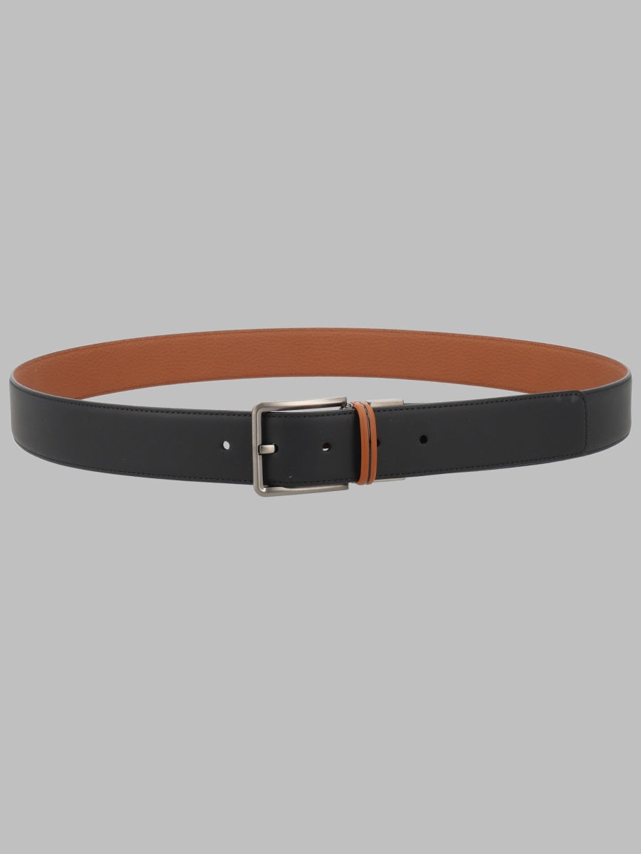 Zegna Men Cintura Reversibile In Pelle