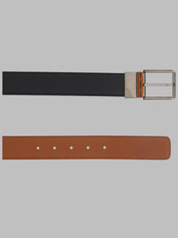 Zegna Men Cintura Reversibile In Pelle