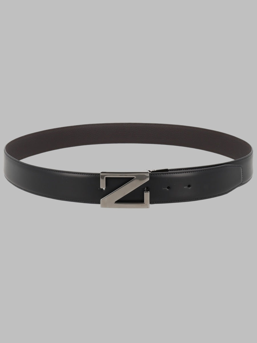 Zegna Men Cintura "Z" Monogram Reversibile