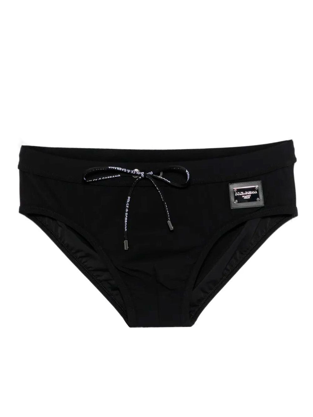 DOLCE & GABBANA Swim Briefs With Logo Plaque Women