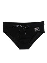 DOLCE & GABBANA Swim Briefs With Logo Plaque Women