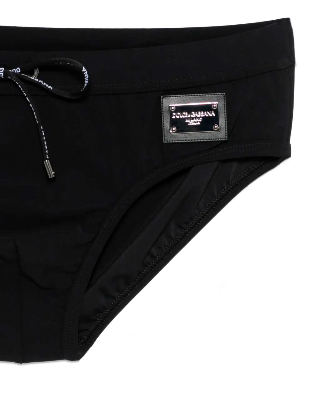 DOLCE & GABBANA Swim Briefs With Logo Plaque Women