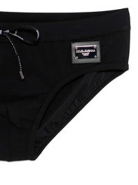 DOLCE & GABBANA Swim Briefs With Logo Plaque Women