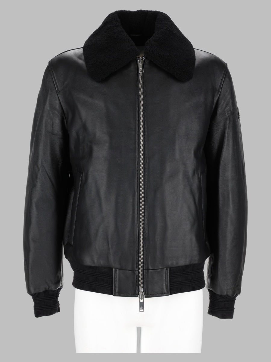 MOOSE KNUCKLES Moose Knuckles Men Bomber "Toba" In Pelle