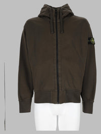 Stone Island Men Felpa Con Patch Logo