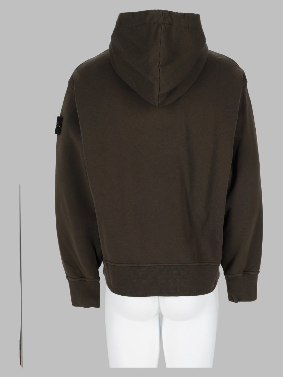 Stone Island Men Felpa Con Patch Logo