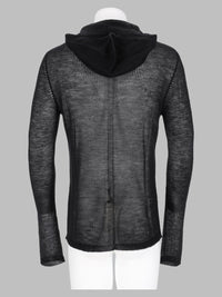 Rick Owens Men T-Shirt Trasparente Con Cappuccio
