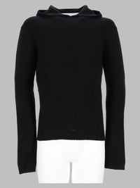 Rick Owens Men Maglia In Cashmere Con Cappuccio
