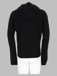 Rick Owens Men Maglia In Cashmere Con Cappuccio