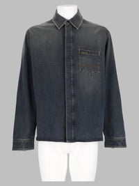 GOLDEN GOOSE Golden Goose Men Camicia Slim Fit In Denim Di Cotone