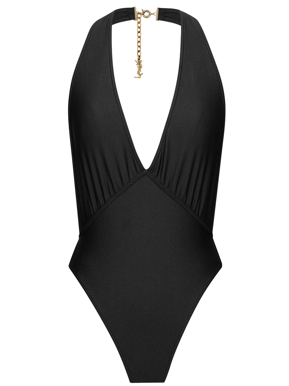 SAINT LAURENT PARIS Backless Halter Swimsuit Women