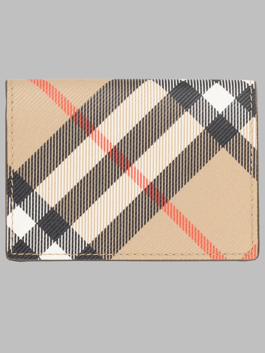 Burberry Men Portacarte A Libro Con Stampa "Check"