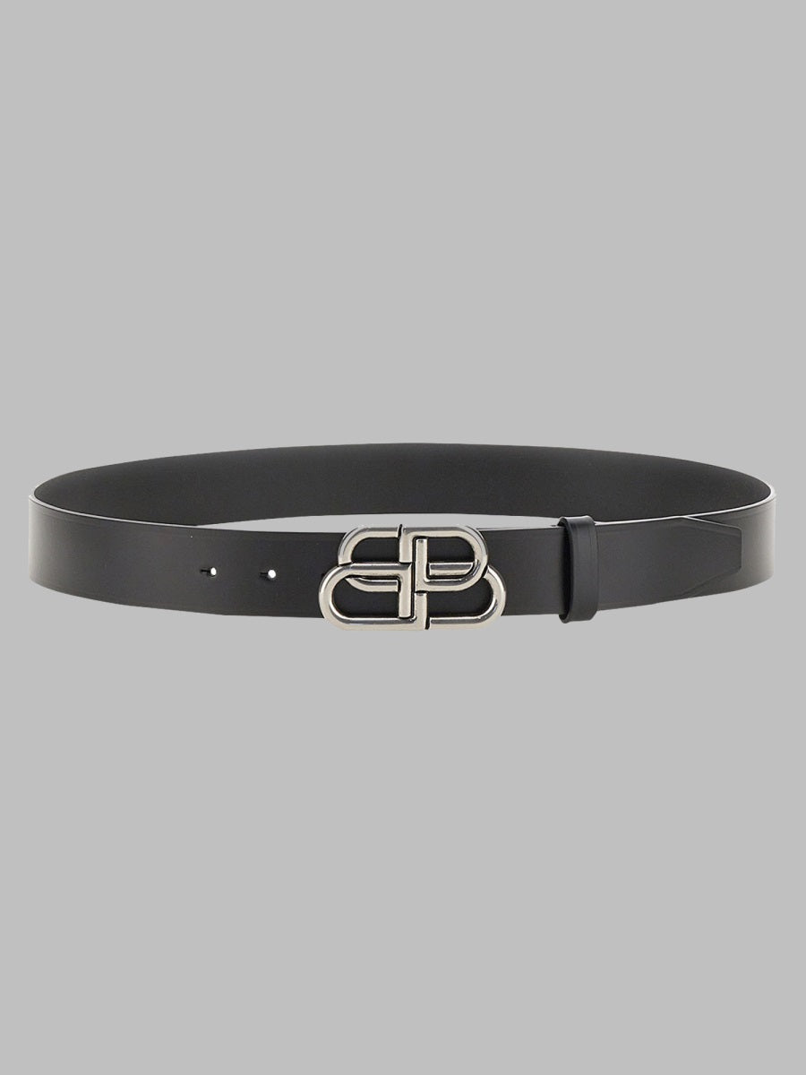 Balenciaga Men Cintura "Bb" In Pelle