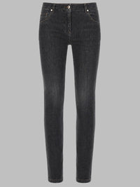 Brunello Cucinelli Women Pantalone Cinque Tasche Slim Fit In Denim
