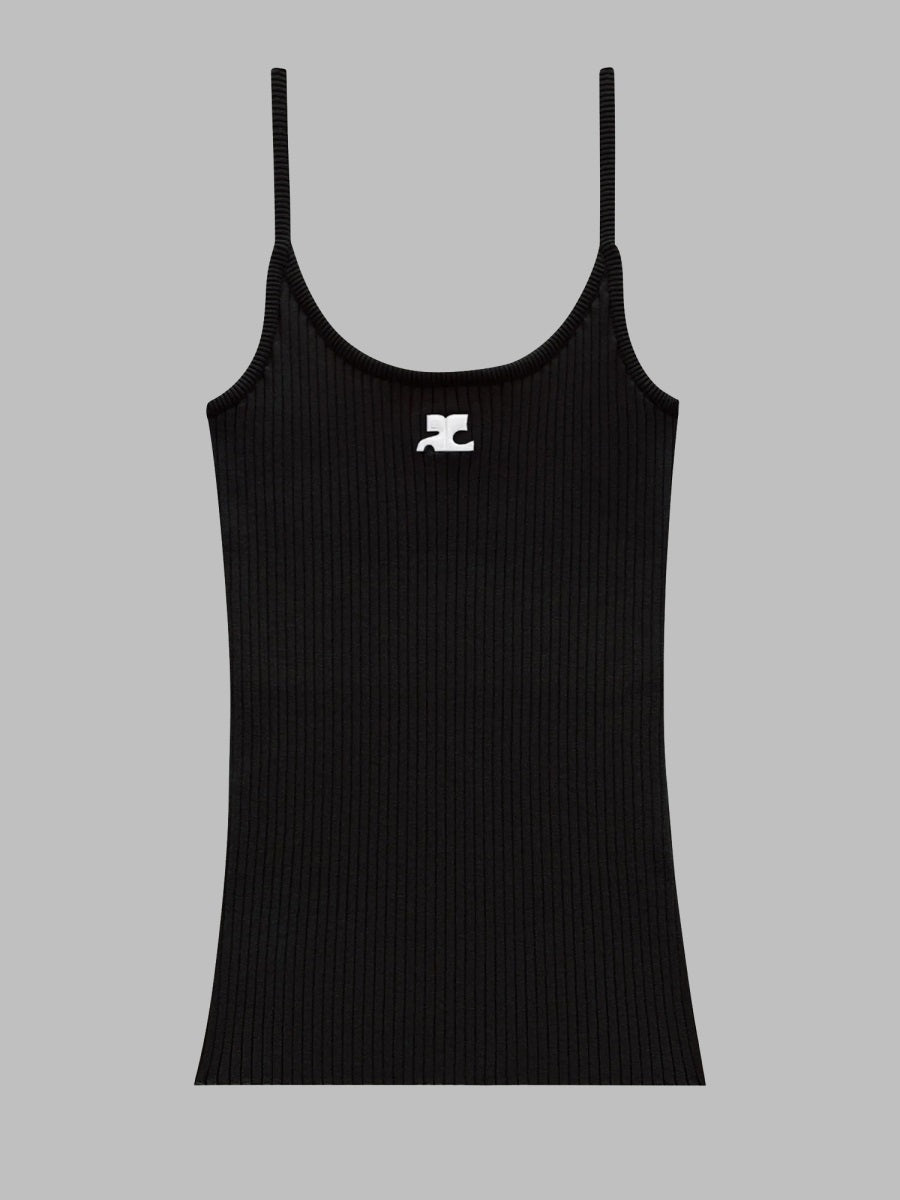 Courreges Women Tank Top In Maglia "Reedition"