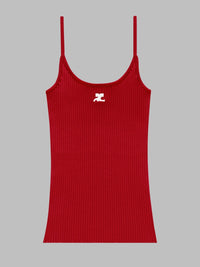 Courreges Women Tank Top In Maglia "Reedition"