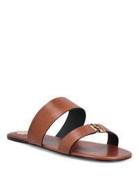 SAINT LAURENT PARIS Babylone Slides In Smooth Leather Women