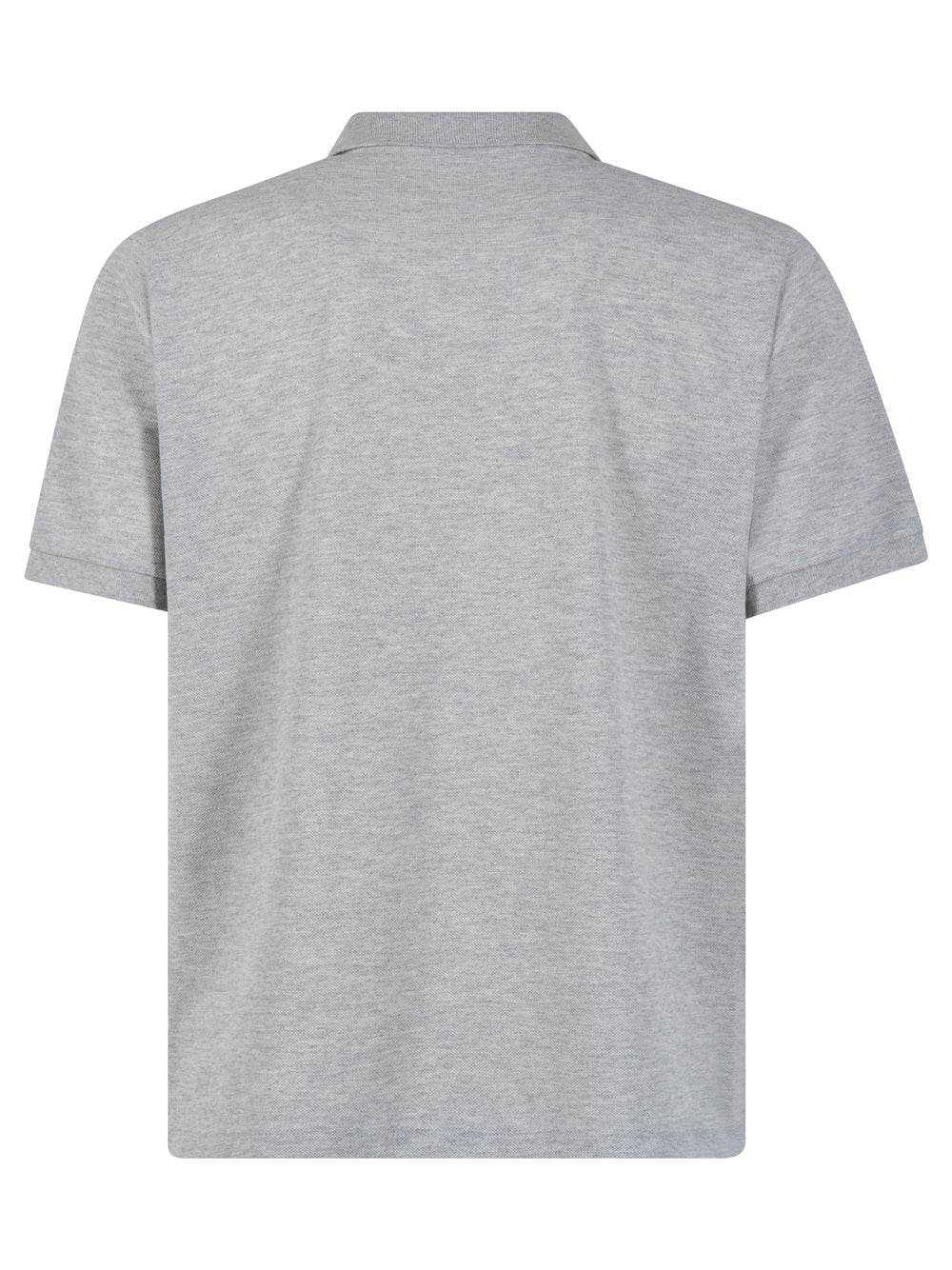 Saint Laurent Men Cassandre Embroidery Cotton Blend Polo Shirt