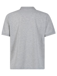 Saint Laurent Men Cassandre Embroidery Cotton Blend Polo Shirt