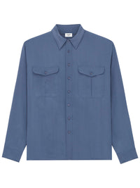 SAINT LAURENT Saint Laurent Men Viscose And Silk Shirt With Padded Shoulders