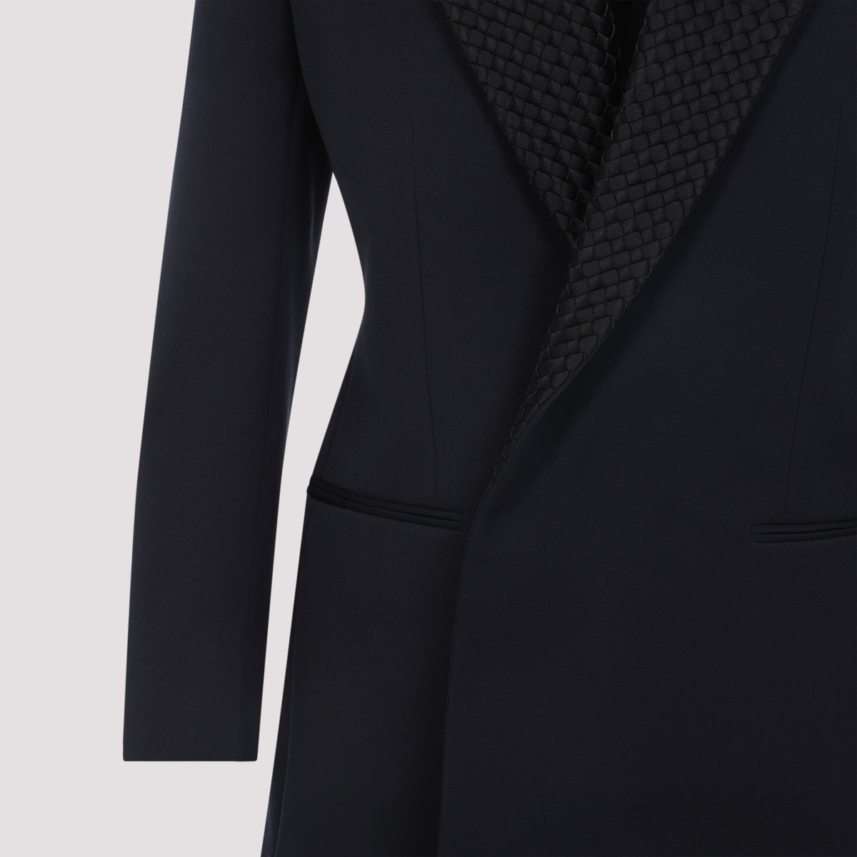 Bottega Veneta Intrecciato Collar Tuxedo Jacket Women