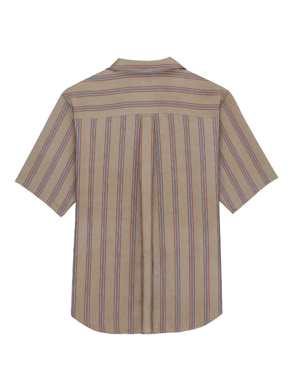 SAINT LAURENT PARIS Cassandre Shirt In Striped Cotton Twill Women