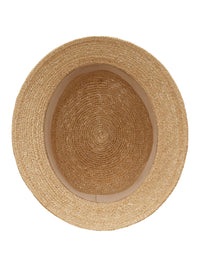 SAINT LAURENT Saint Laurent Men Maglina Straw Bucket Hat With Cassandre Pin