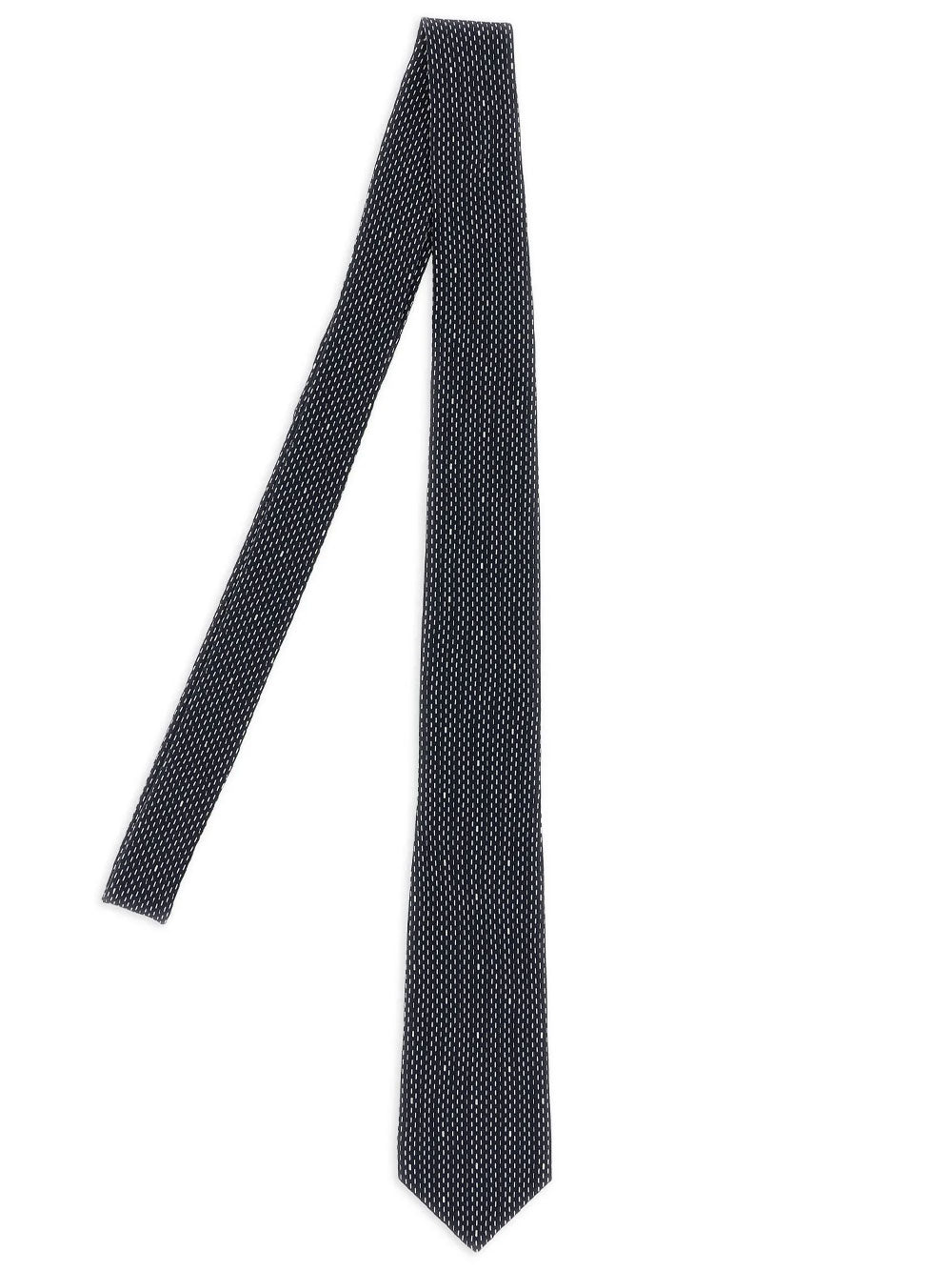 SAINT LAURENT PARIS Dotted Tie In Silk Crepe Women