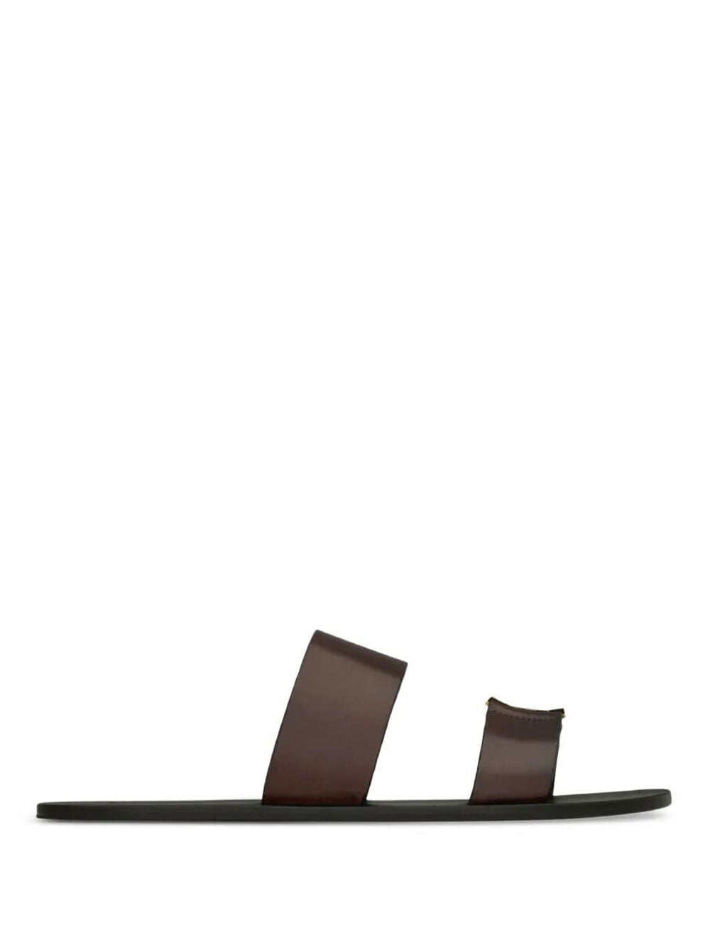Saint Laurent Men Babylone Slides In Smooth Leather