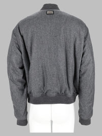 DOLCE & GABBANA Dolce & Gabbana Men Bomber In Flanella Di Lana Imbottito