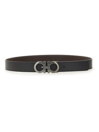 Ferragamo Men Cintura Reversibile Gancini
