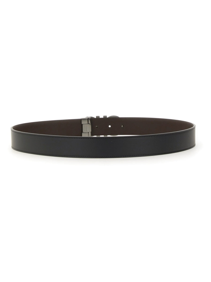 Ferragamo Men Cintura Reversibile Gancini