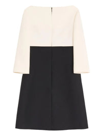 VALENTINO GARAVANI Crepe Couture Short Dress With Bow And Contrasting Sleeves Women