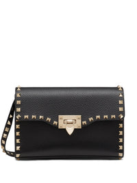 VALENTINO GARAVANI Valentino Garavani Women Rockstud Small Garnet Calfskin Crossbody Bag