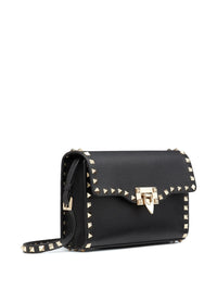 VALENTINO GARAVANI Valentino Garavani Women Rockstud Small Garnet Calfskin Crossbody Bag